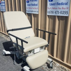 Biodex Ultra Pro with New Cream Upholstery w stirrups   Model 058-720 Max weight 500 lbs with Fowler