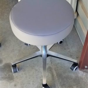 Matching Lt Grey/ Graphite Upholstery Stool