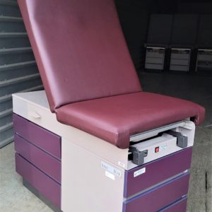 Ritter 104 Exam tables with New Rose Colored Upholstery