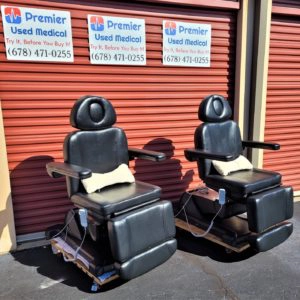 New Black Med Spa Chairs w Rotation; Power Base, Back & Foot