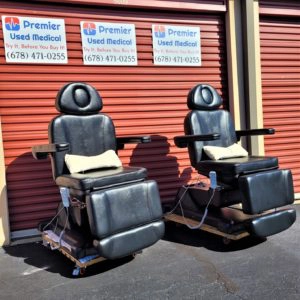 New Black Med Spa Chairs w Rotation; Power Base, Back & Foot