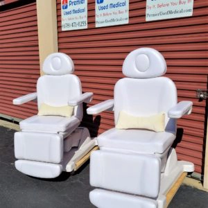 New White Med Spa Chairs w Rotation; Power Base, Back & Foot