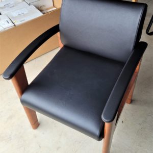 Integra Waiting Room Chair w new Black Upholstery Regular Size