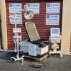 Exam Table Chair Enochs 4000 with New Black Upholstery & White Base