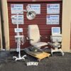 Exam Table Chair Gentera Ella OB GYN Urology with New Graphite Upholstery Leg Extensions - Image 3