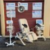 Medical Exam Table Chair OB Gyn Sonesta with New Graphite Upholstery Stirrups Handles - Image 3