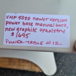 UMF 5080 Newer Version, Power Base, Manual Back, New Graphite Upholstery