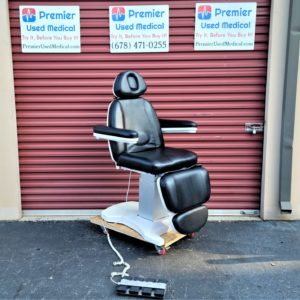 Med Spa Chair w Original Black Upholstery and Foot Control