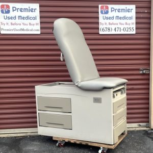 Brewer Exam Table w New Creme or Graphite Upholstery