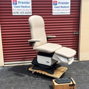 New Midmark 647-004 w Rotating Base, Arm Rests, Side Control and Foot Control w Shadow Upholstery