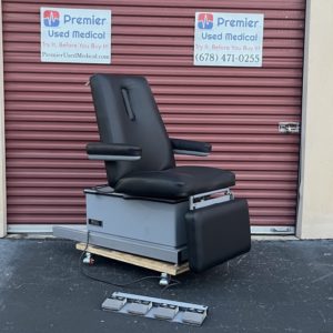 Hill HA90W Wound Care Chair w New Black Upholstery & Foot Control