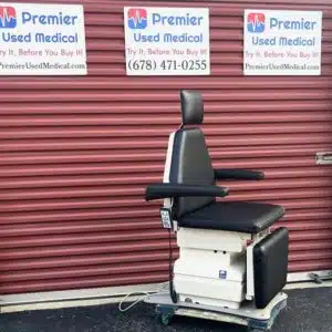MTI 530H Podiatry Chair w New Black Upholstery