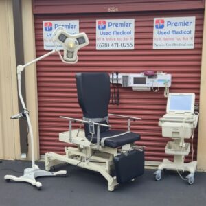 Exam Tables for Sale Biodex Ultra Pro Table (056-650) w New Black Upholstery (Power Base, Trendelenburg, Manual Back, and Stirrups