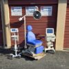 Medical Exam Chair Table Milano DRE 20 with Original Blue Upholstery - Image 3