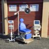 Medical Exam Chair Table Milano DRE 20 with Original Blue Upholstery - Image 2