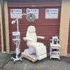 Medical Spa Table Chair with New White Upholstery - Image 2