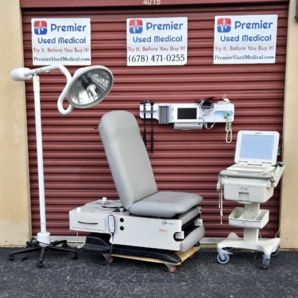Exam Tables for Sale Electric Hydraulic UMF 4040 with New Graphite Upholstery Power Back & Base Hand Control - Image 4