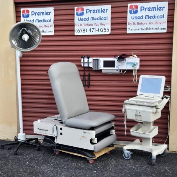 Exam Tables for Sale Electric Hydraulic UMF 4040 with New Graphite Upholstery Power Back & Base Hand Control - Image 5