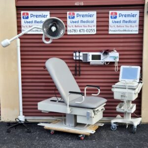 Exam Tables for Sale Electric Hydraulic intensa Exam Table 460 Power Back & Base with New Graphite Upholstery