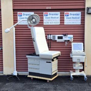 Exam Tables for Sale Manual Ritter Midmark 404 w New White Upholstery