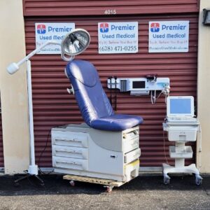 Exam Tables for Sale Manual Ritter Midmark 604 w Nile Pacific Blue Upholstery
