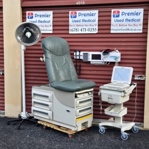Exam Tables for Sale Manual Ritter Midmark 604 with Shetland Spruce Upgraded Original Upholstery - Image 4