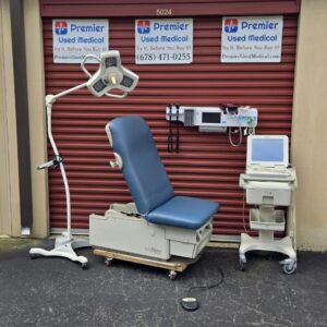 Exam Tables for Sale Electric Hydraulic Midmark Ritter 222 New Blue Upholstery