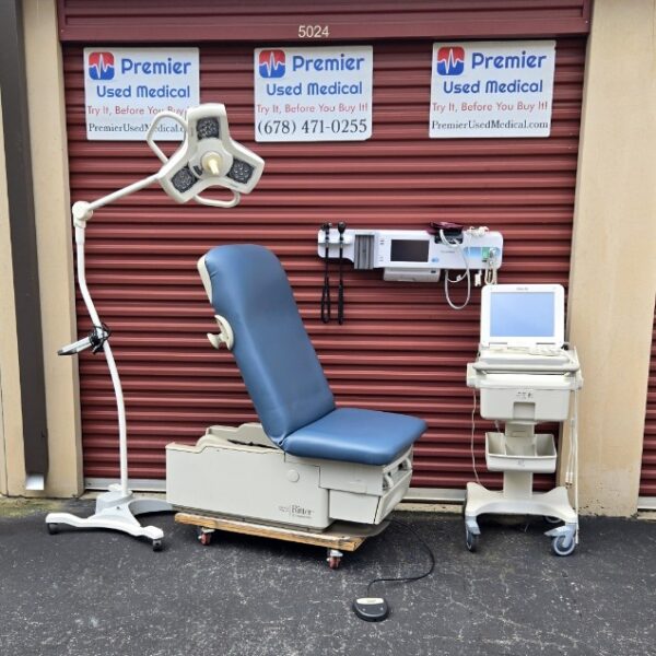Exam Tables for Sale Electric Hydraulic Midmark Ritter 222 New Blue Upholstery - Image 4