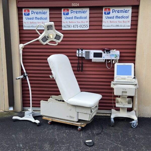 Exam Tables for Sale Electric Hydraulic Midmark Ritter 222 New White Upholstery - Image 3
