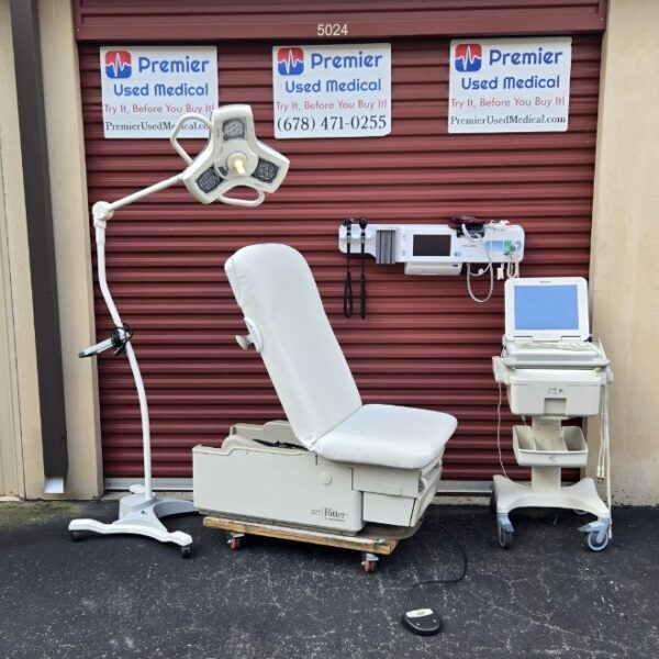 Exam Tables for Sale Electric Hydraulic Midmark Ritter 222 New White Upholstery - Image 4