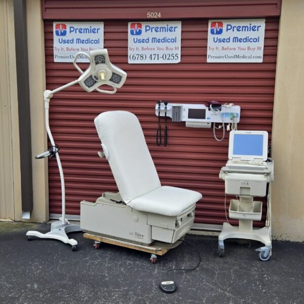 Exam Tables for Sale Electric Hydraulic Midmark Ritter 222 New White Upholstery - Image 6