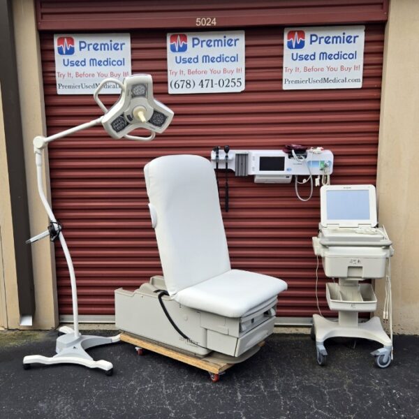 Exam Tables for Sale Electric Hydraulic Midmark Ritter 223 New White Upholstery - Image 2