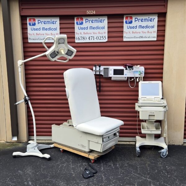 Exam Tables for Sale Electric Hydraulic Midmark Ritter 223 New White Upholstery - Image 4