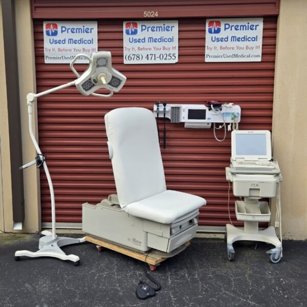 Exam Tables for Sale Electric Hydraulic Midmark Ritter 223 New White Upholstery - Image 5