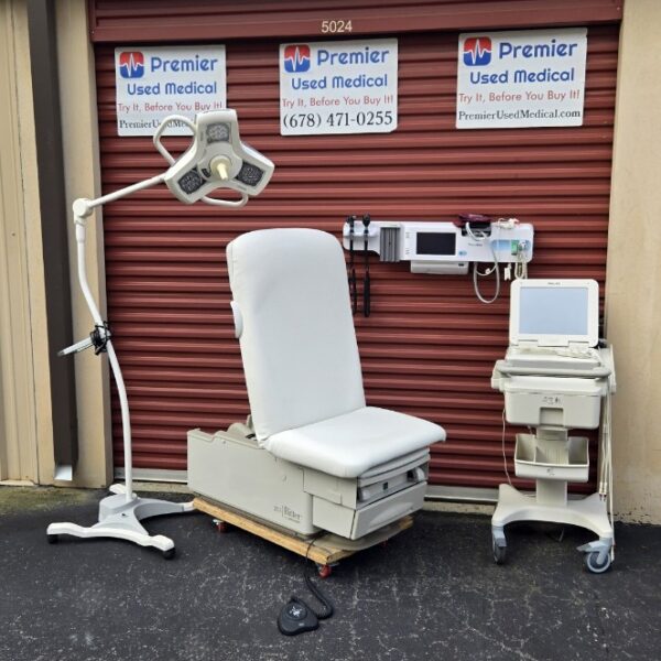Exam Tables for Sale Electric Hydraulic Midmark Ritter 223 New White Upholstery - Image 6