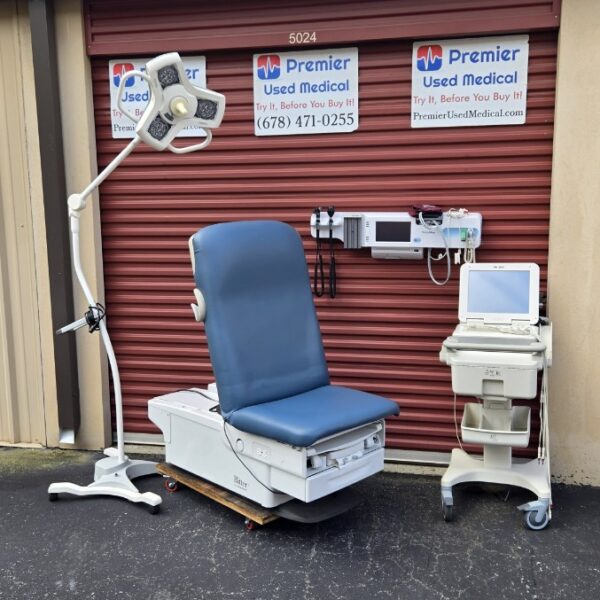 Exam Tables for Sale Electric Hydraulic Midmark Ritter 224 New Blue Upholstery - Image 3