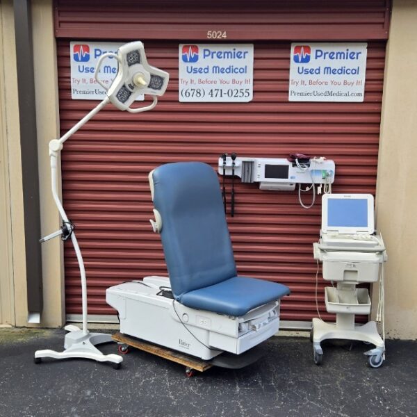 Exam Tables for Sale Electric Hydraulic Midmark Ritter 224 New Blue Upholstery - Image 4