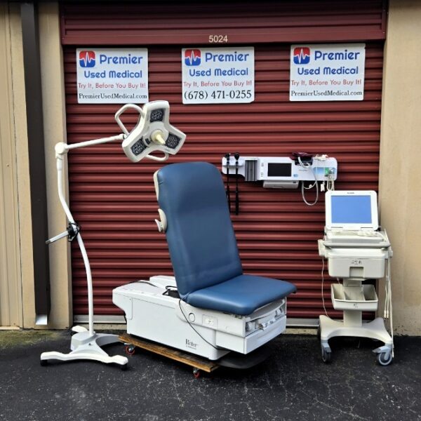 Exam Tables for Sale Electric Hydraulic Midmark Ritter 224 New Blue Upholstery - Image 5