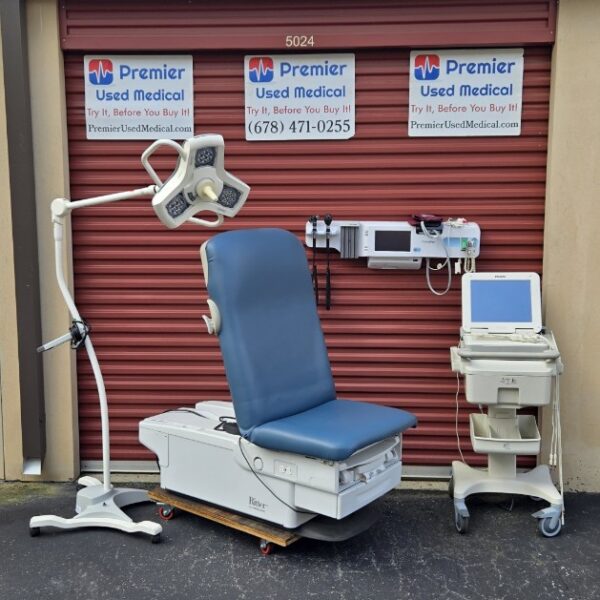 Exam Tables for Sale Electric Hydraulic Midmark Ritter 224 New Blue Upholstery - Image 6