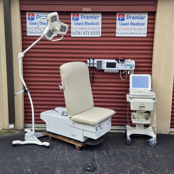 Exam Tables for Sale Electric Hydraulic Midmark Ritter 224 New Cream Upholstery - Image 4