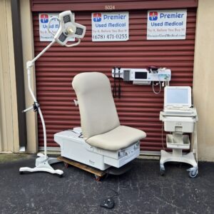 Exam Tables for Sale Electric Hydraulic Midmark Ritter 224 New Cream Wide Upholstery