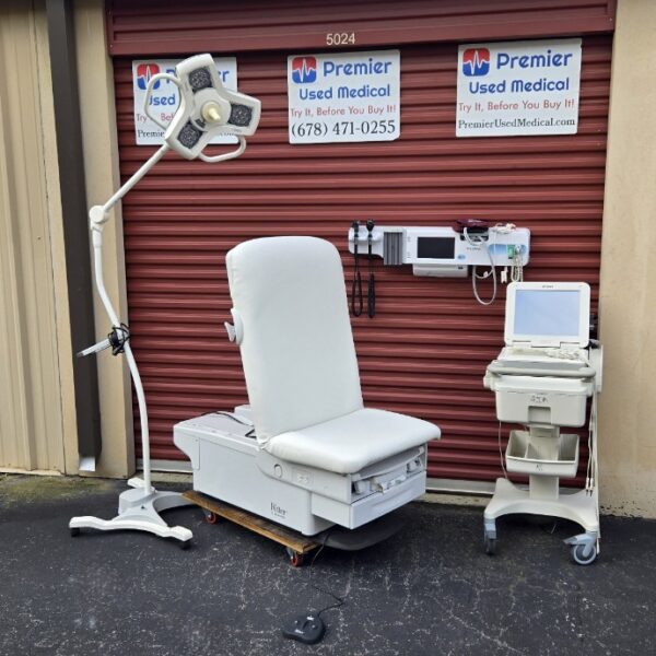 Exam Tables for Sale Electric Hydraulic Midmark Ritter 224 New White Upholstery - Image 3