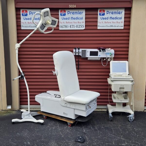 Exam Tables for Sale Electric Hydraulic Midmark Ritter 224 New White Upholstery - Image 4