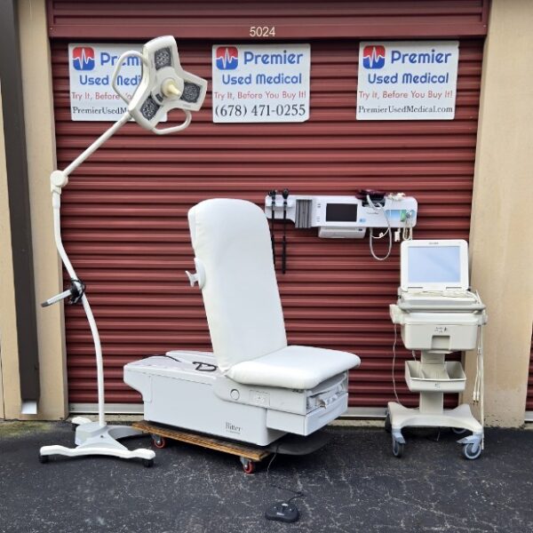 Exam Tables for Sale Electric Hydraulic Midmark Ritter 224 New White Upholstery - Image 5