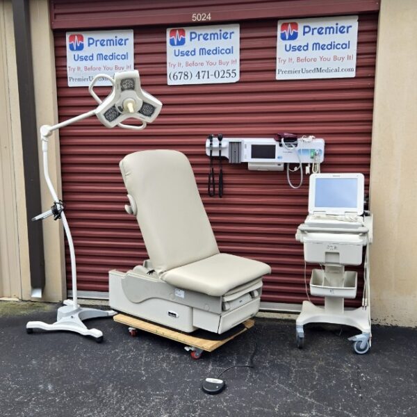 Exam Tables for Sale Electric Hydraulic Midmark Ritter 622 New Cream Upholstery - Image 3