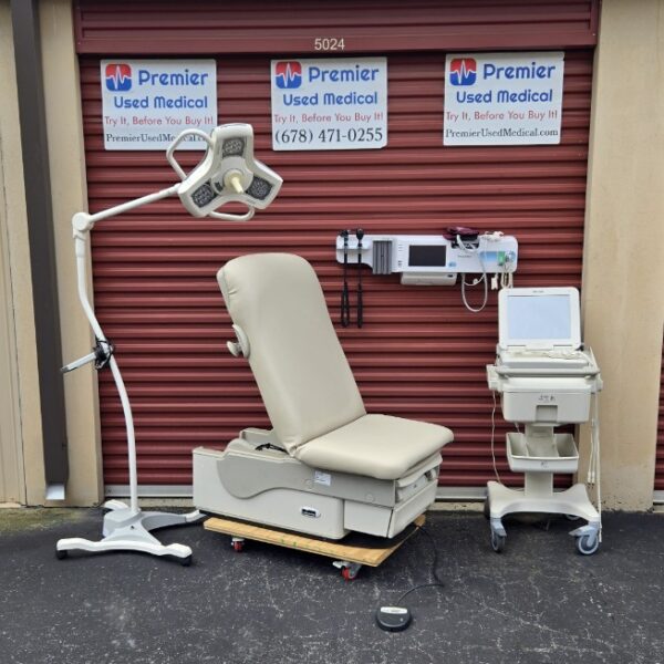 Exam Tables for Sale Electric Hydraulic Midmark Ritter 622 New Cream Upholstery - Image 4