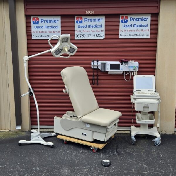 Exam Tables for Sale Electric Hydraulic Midmark Ritter 622 New Cream Upholstery - Image 5