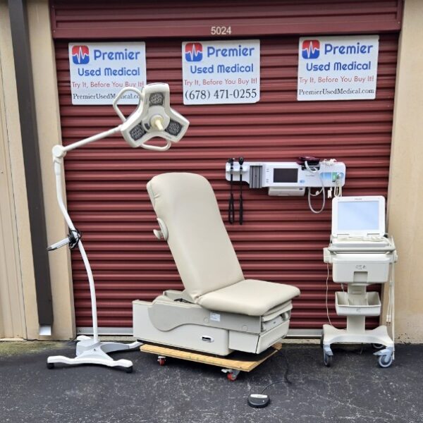 Exam Tables for Sale Electric Hydraulic Midmark Ritter 622 New Cream Upholstery - Image 6
