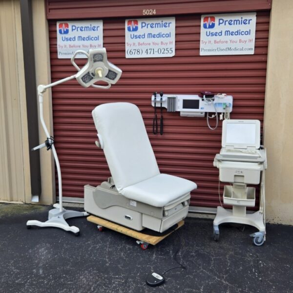 Exam Tables for Sale Electric Hydraulic Midmark Ritter 622 New White Upholstery - Image 3