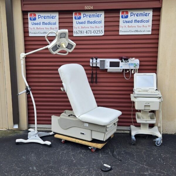 Exam Tables for Sale Electric Hydraulic Midmark Ritter 622 New White Upholstery - Image 4